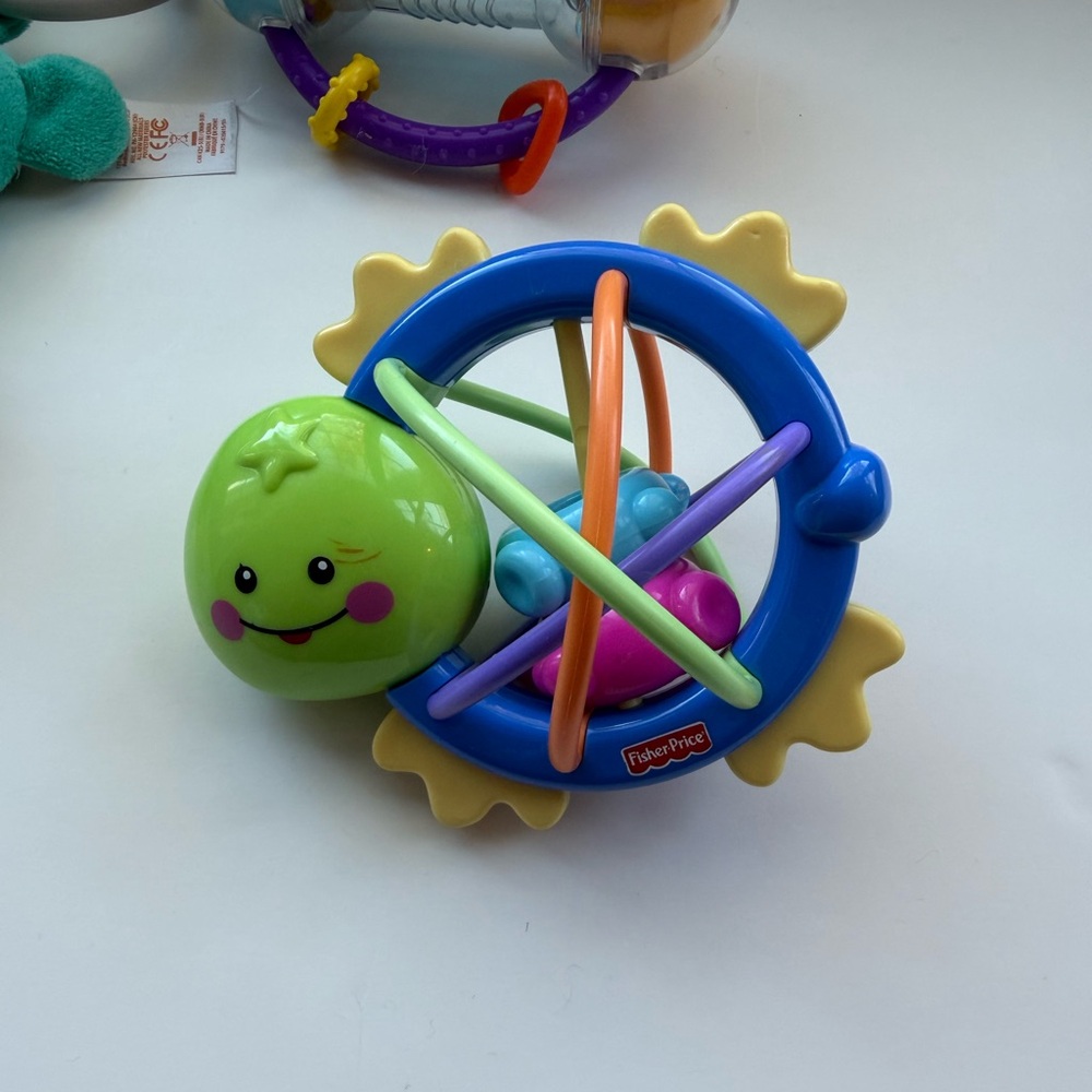 S/3 Colorful Baby Rattle and Teether Set - Picture 4 of 5